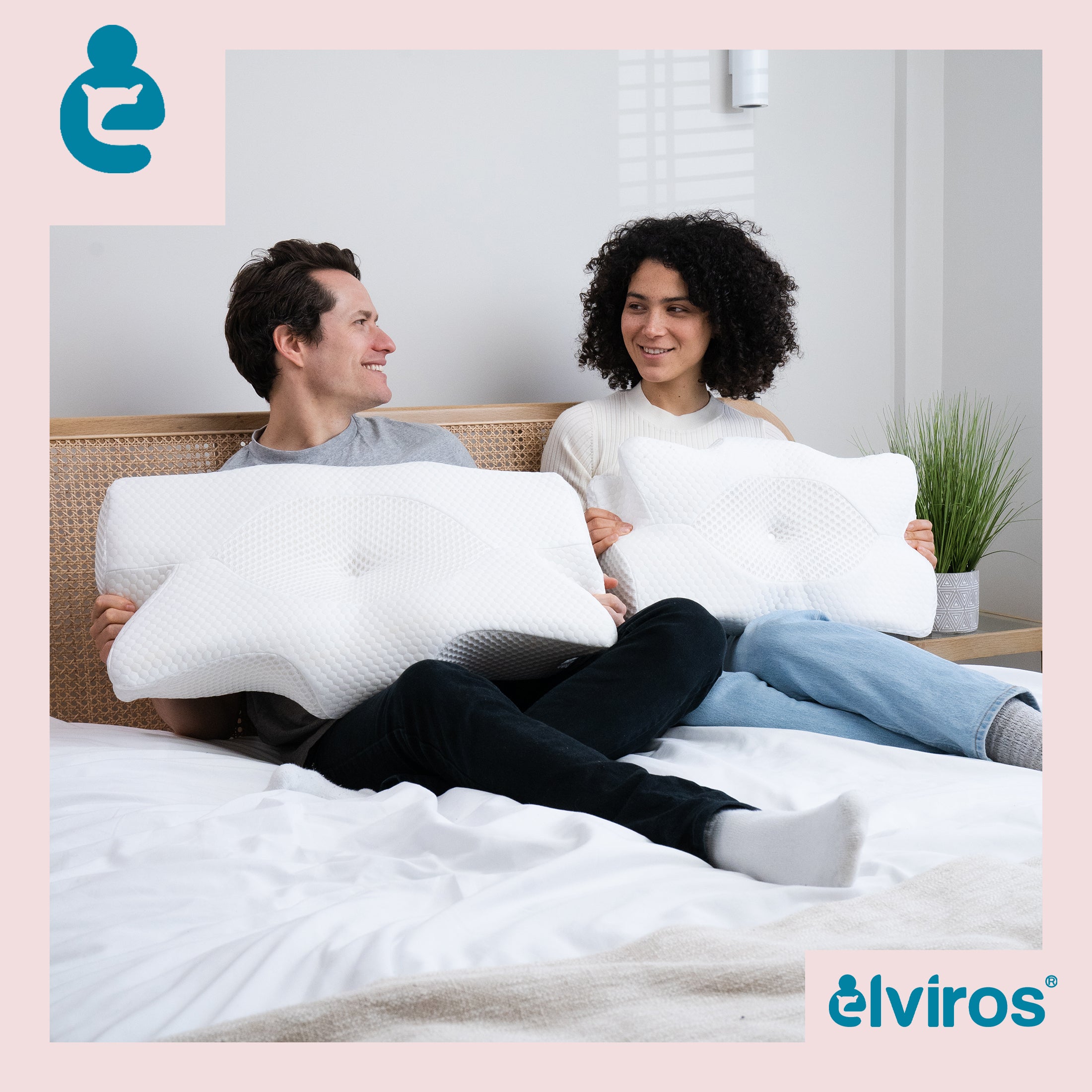 Elviros Cervical Pillow, Memory Foam selling Bed Pillows for Neck Pain Relief