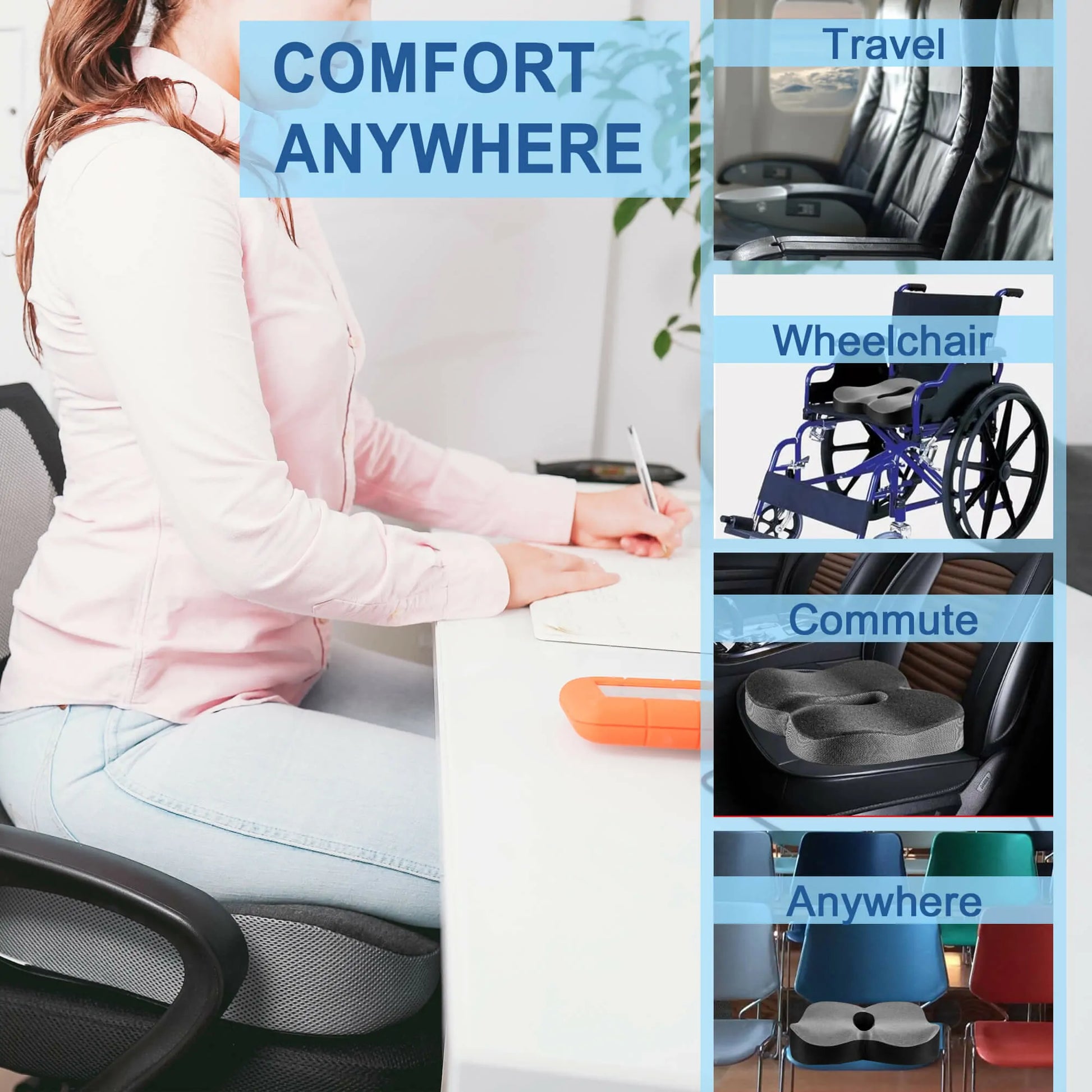 LivingSURE Thick Foam Chair Cushion – Easy Comforts