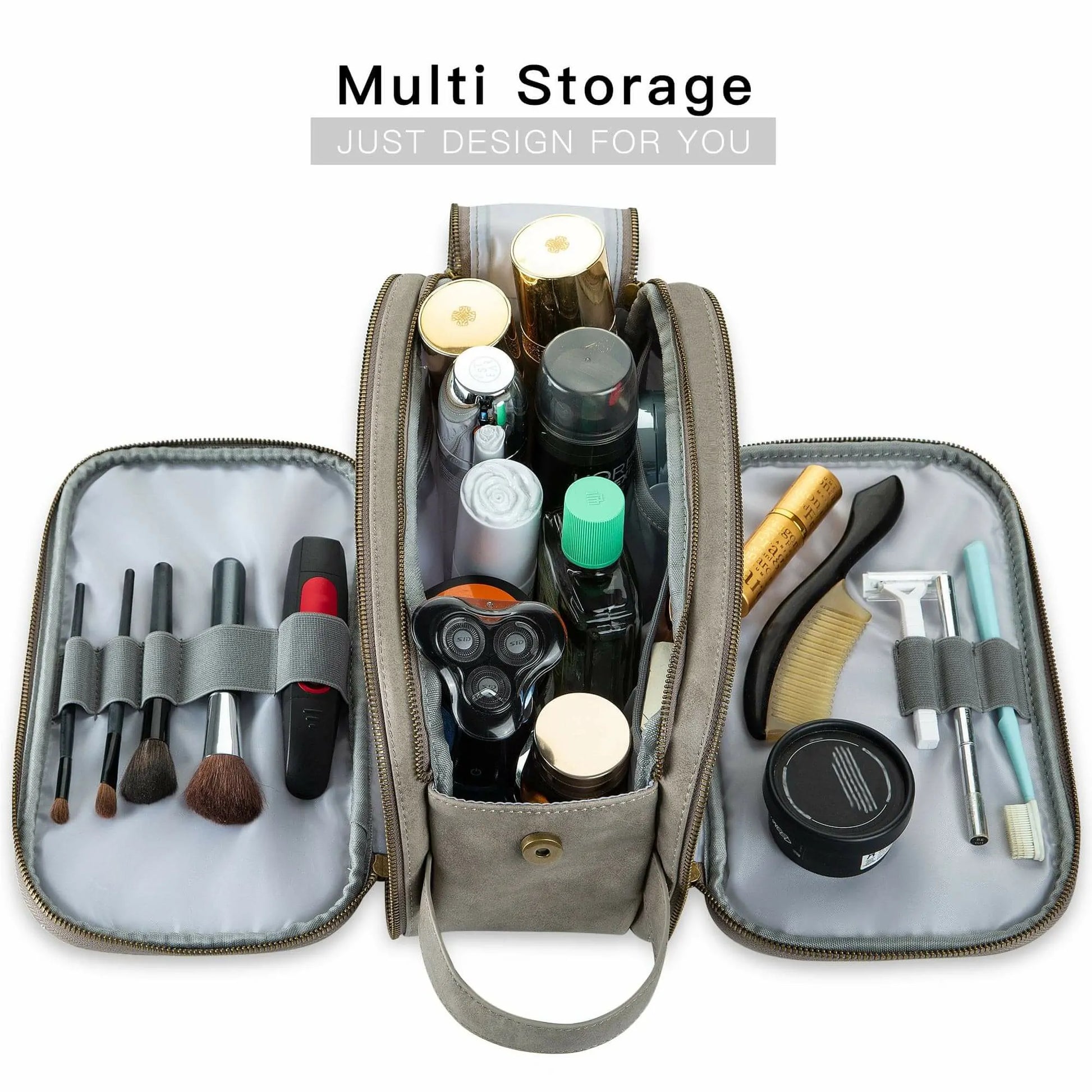 emissary Travel Toiletry Bag for Men, Leather and Canvas Toiletry Bags,  Dopp Kit for Men, Travel Bathroom Bag Men's Shaving Kit, Travel Kit Small  Bag